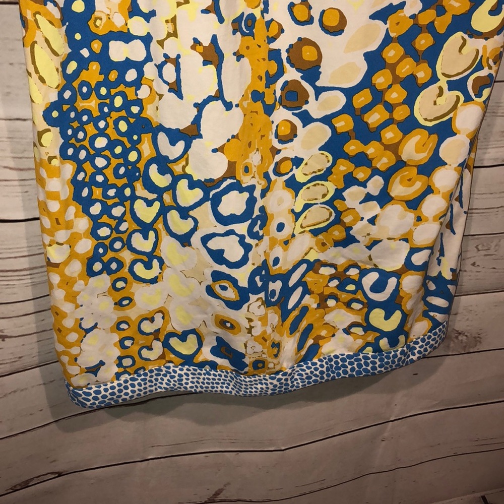 J Mclaughlin Blue And Yellow Dress Xs - image 2